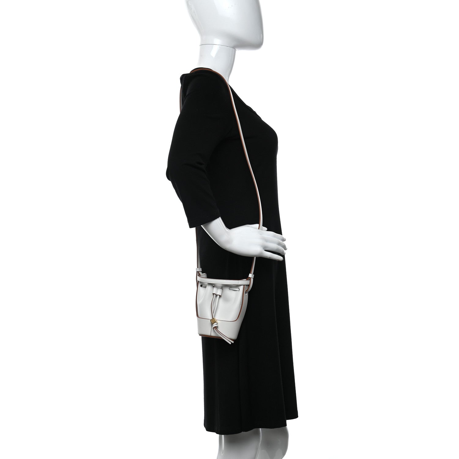 Loewe Calfskin Nano Balloon Bucket Bag Soft White 2 of 9