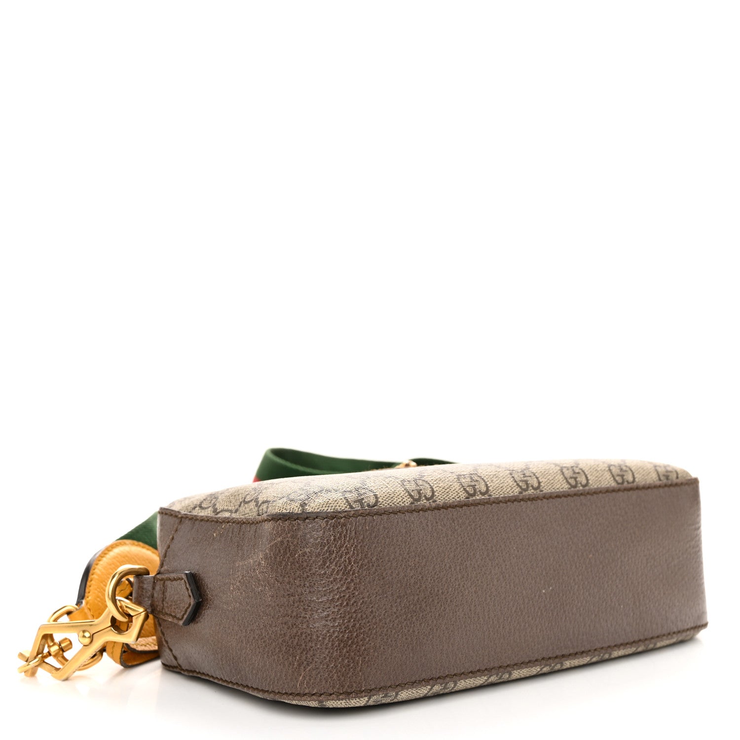 Gucci GG Supreme Monogram Web Neo Vintage Shoulder Bag Beige New Acero Crop 4 of 10