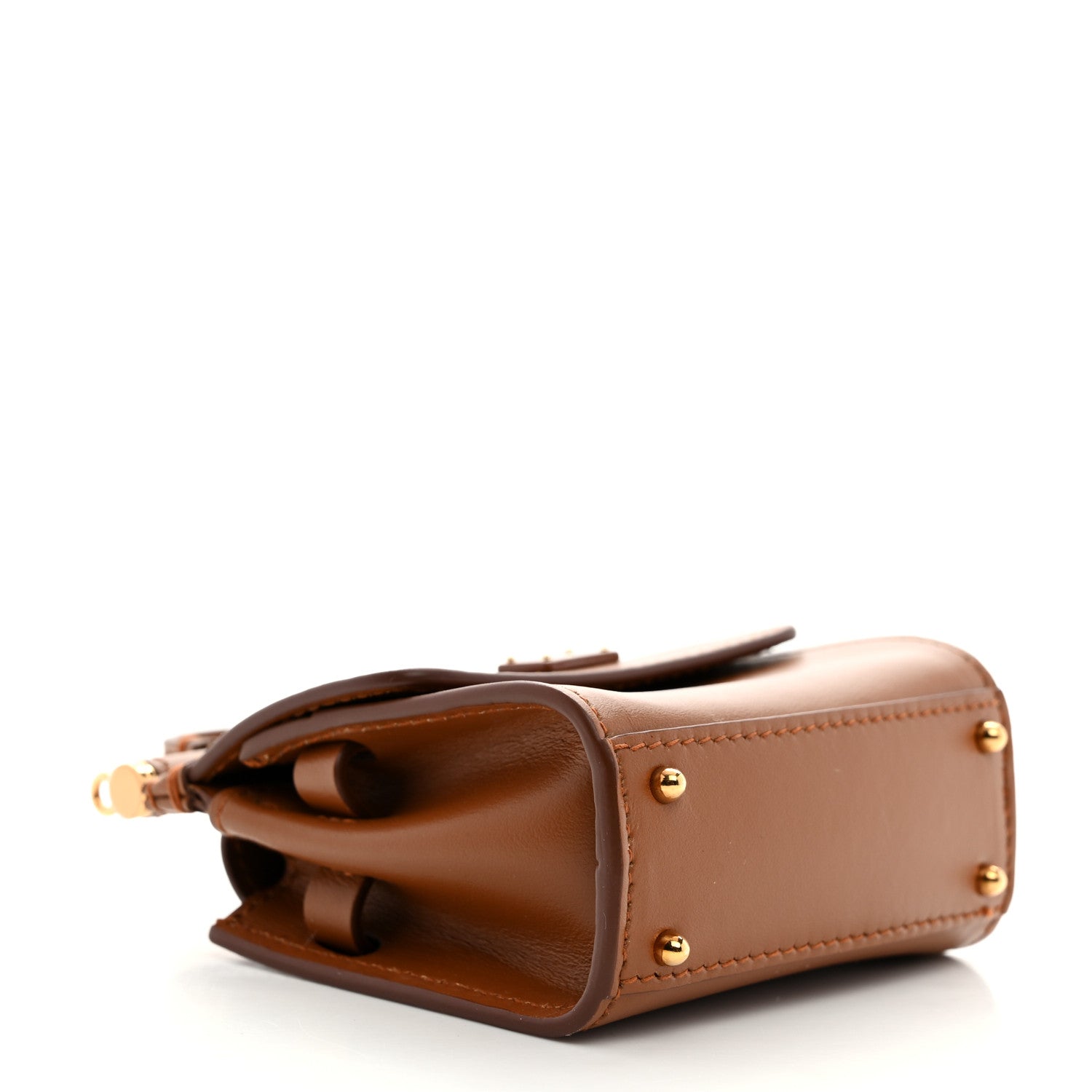 Dolce & Gabbana Calfskin Micro 58 Miss Sicily Satchel Brown 2 of 10