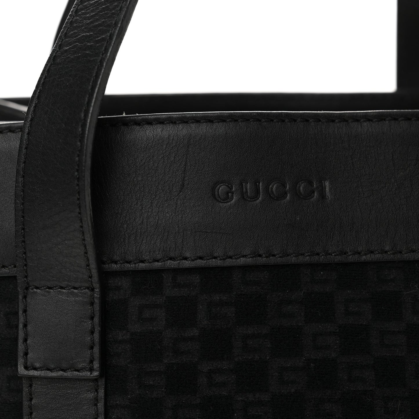 Square G Fabric Mini Tote Black