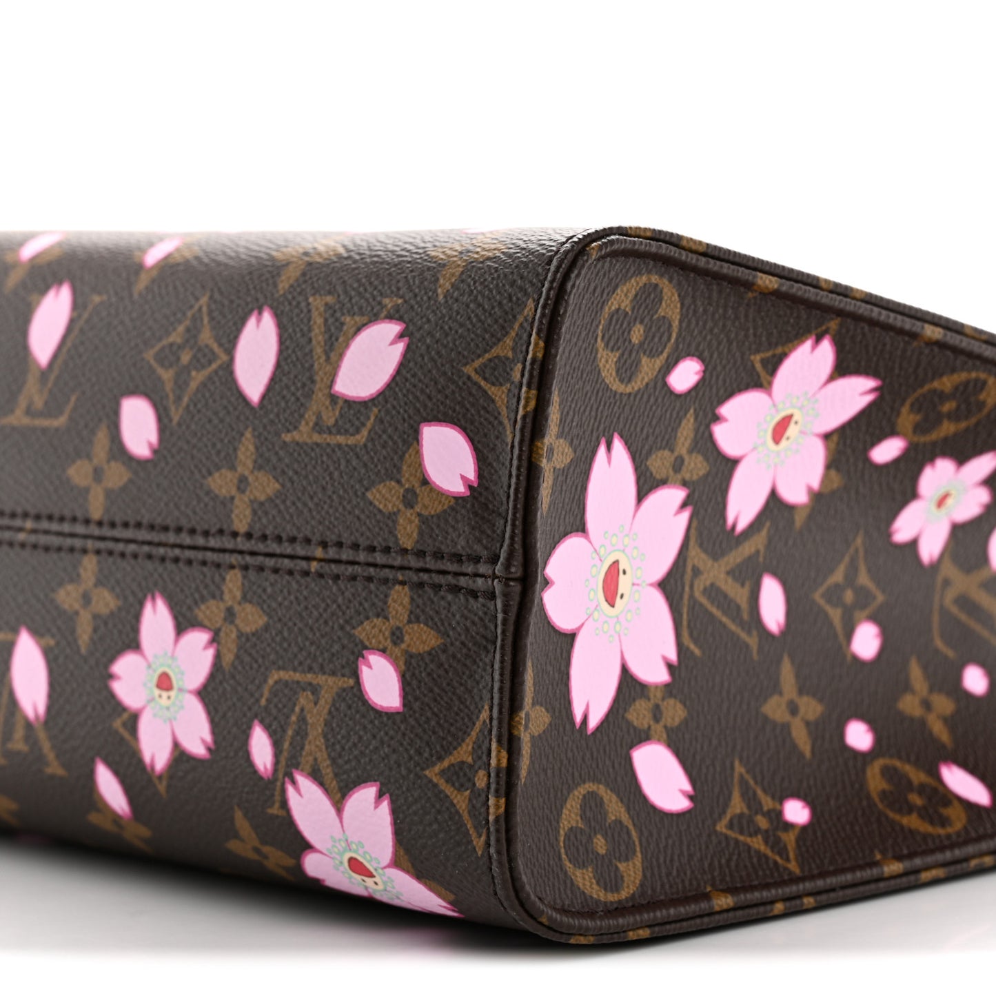 LV X TM Monogram Cherry Blossom Onthego PM Sakura Brown