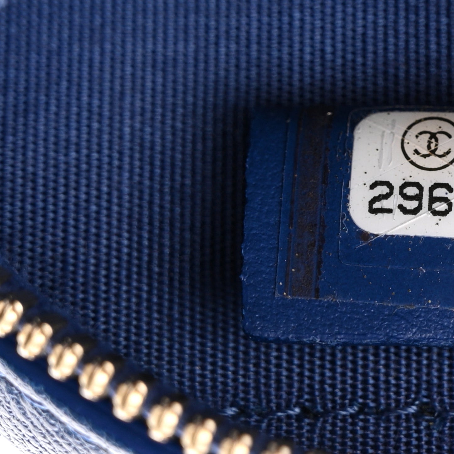 Lambskin Quilted Chanel 19 Zip Phone Case Blue