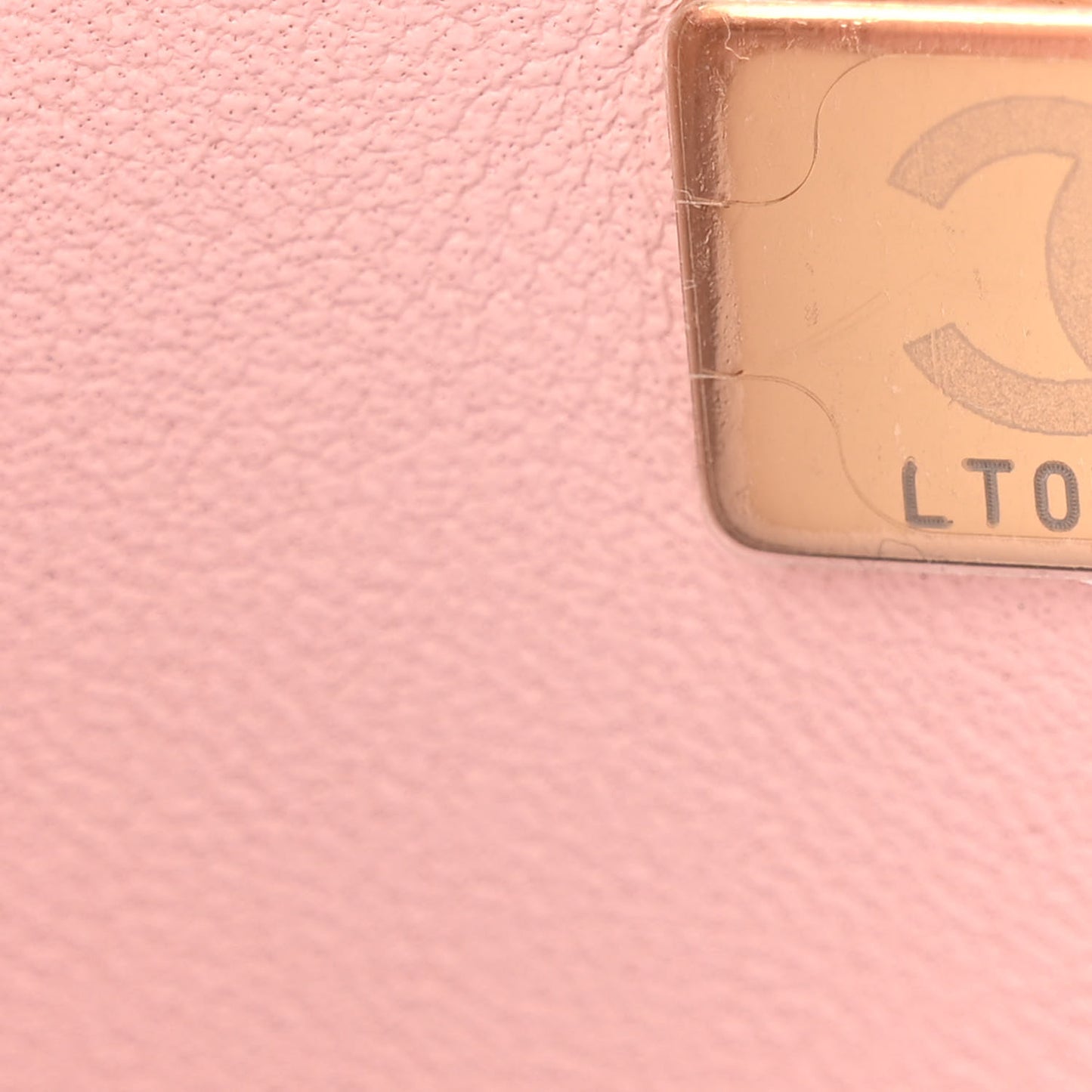 Calfskin Quilted Chain On Chain Flap Light Pink