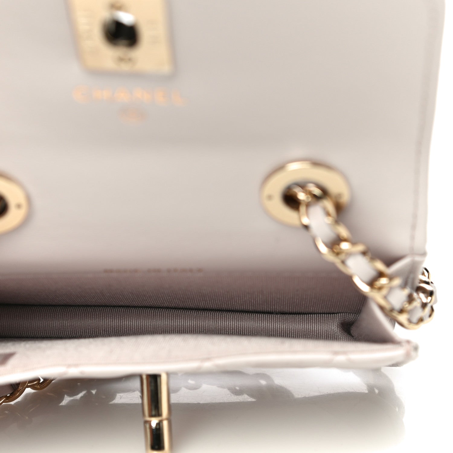 Chanel Lambskin Quilted Trendy CC Card Holder On Chain Light Pink 5 of 12