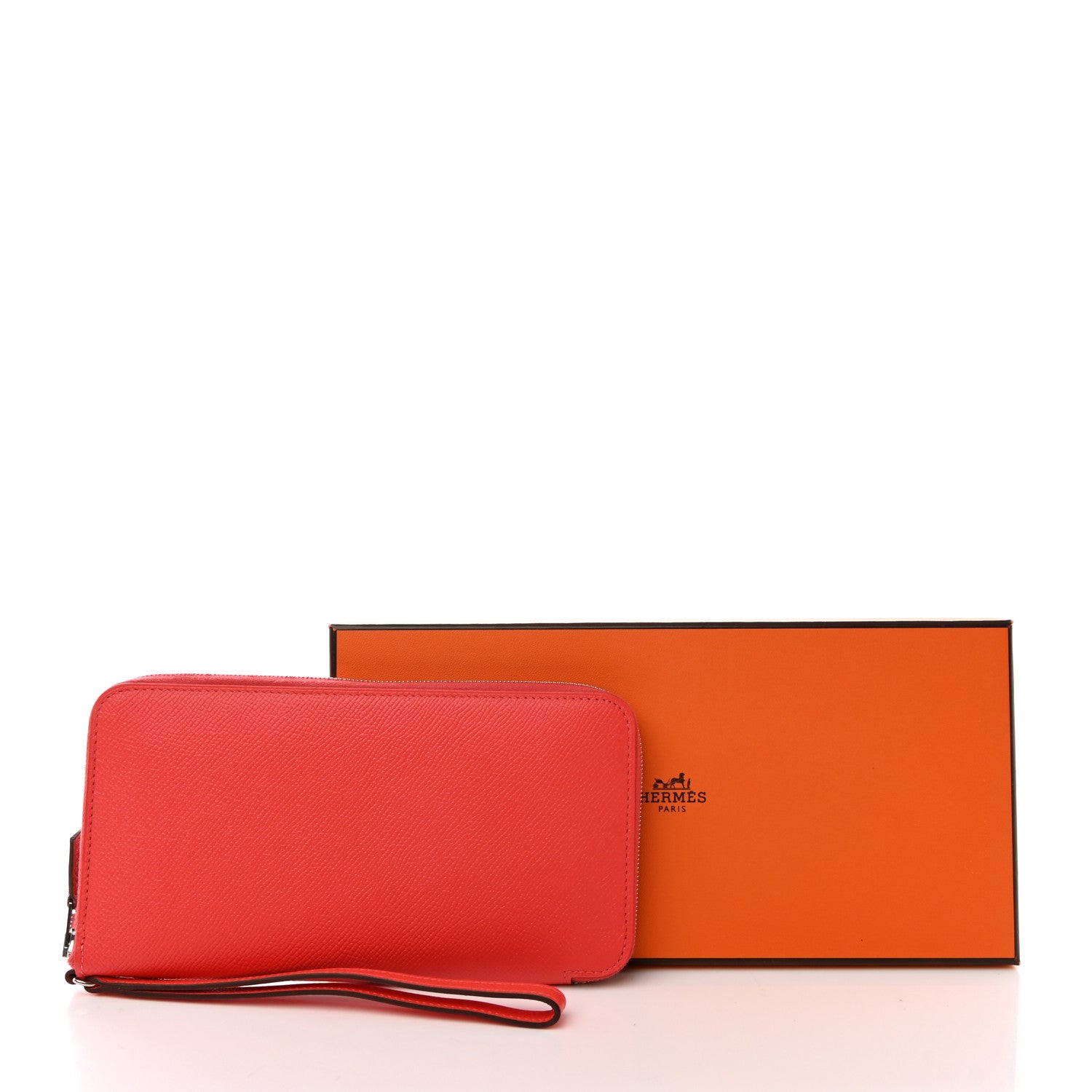 Hermes Epsom Lucky Wrist Azap Wallet Tomate 8 of 8