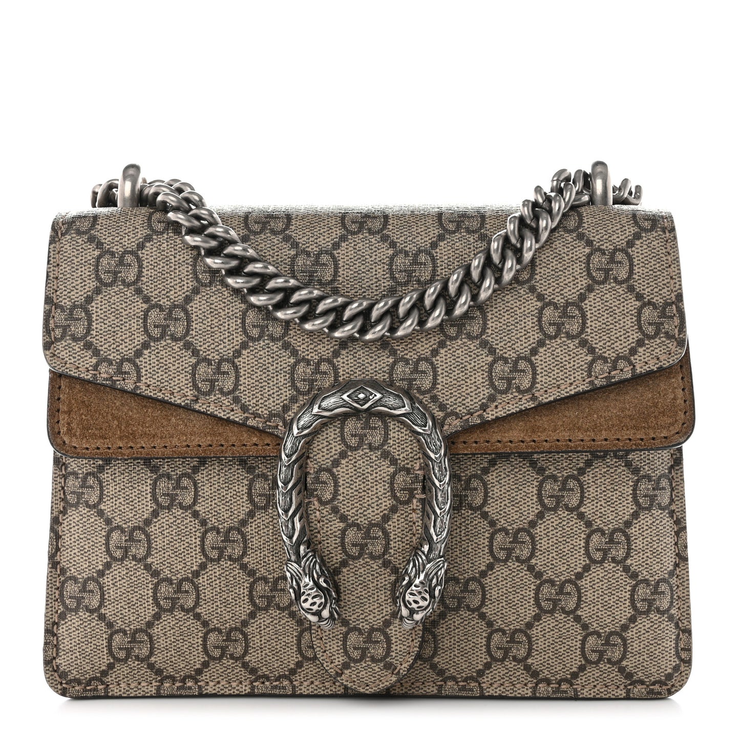 GG Supreme Monogram Mini Dionysus Shoulder Bag Taupe