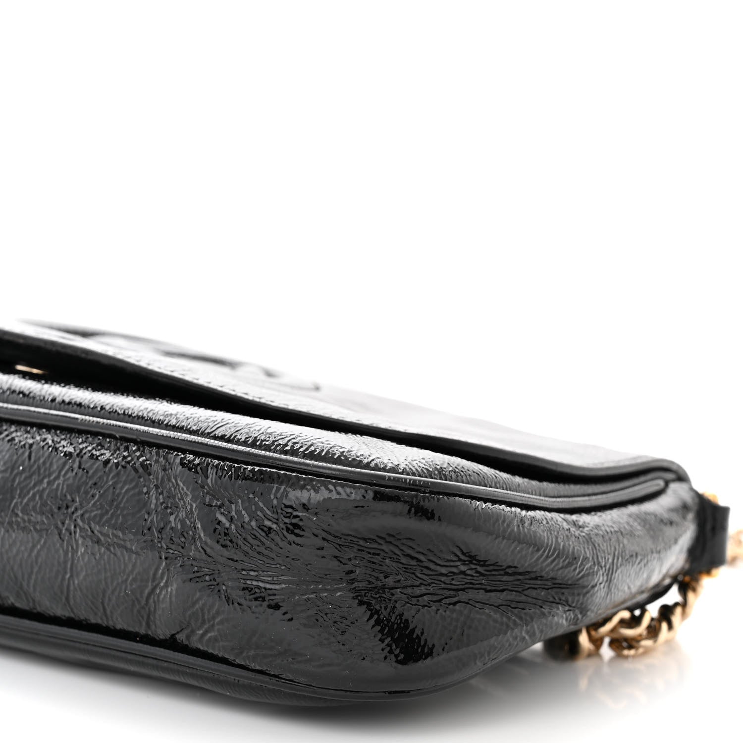 Gucci Patent Medium Soho Flap Crossbody Black 10 of 13
