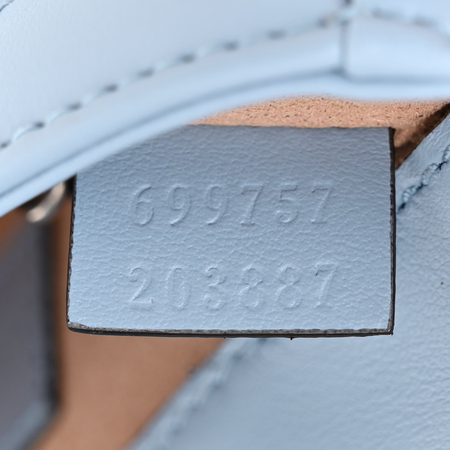 Gucci Calfskin Matelasse Monochrome GG Marmont Chain Belt Bag Porcelain Light Blue 7 of 12