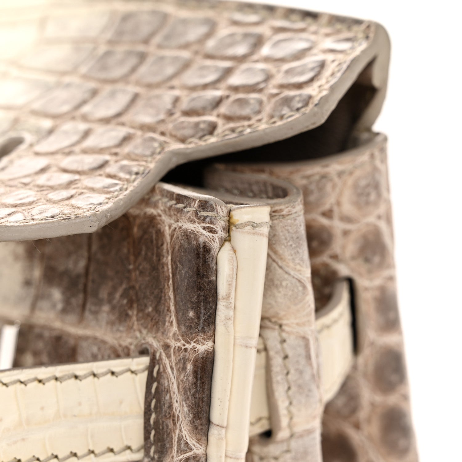 Hermes Matte Niloticus Crocodile Himalaya Birkin 30 Blanc 34 of 56