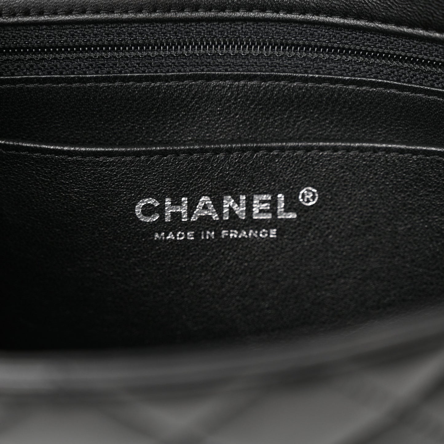 Lambskin Quilted Mini Rectangular Flap Black