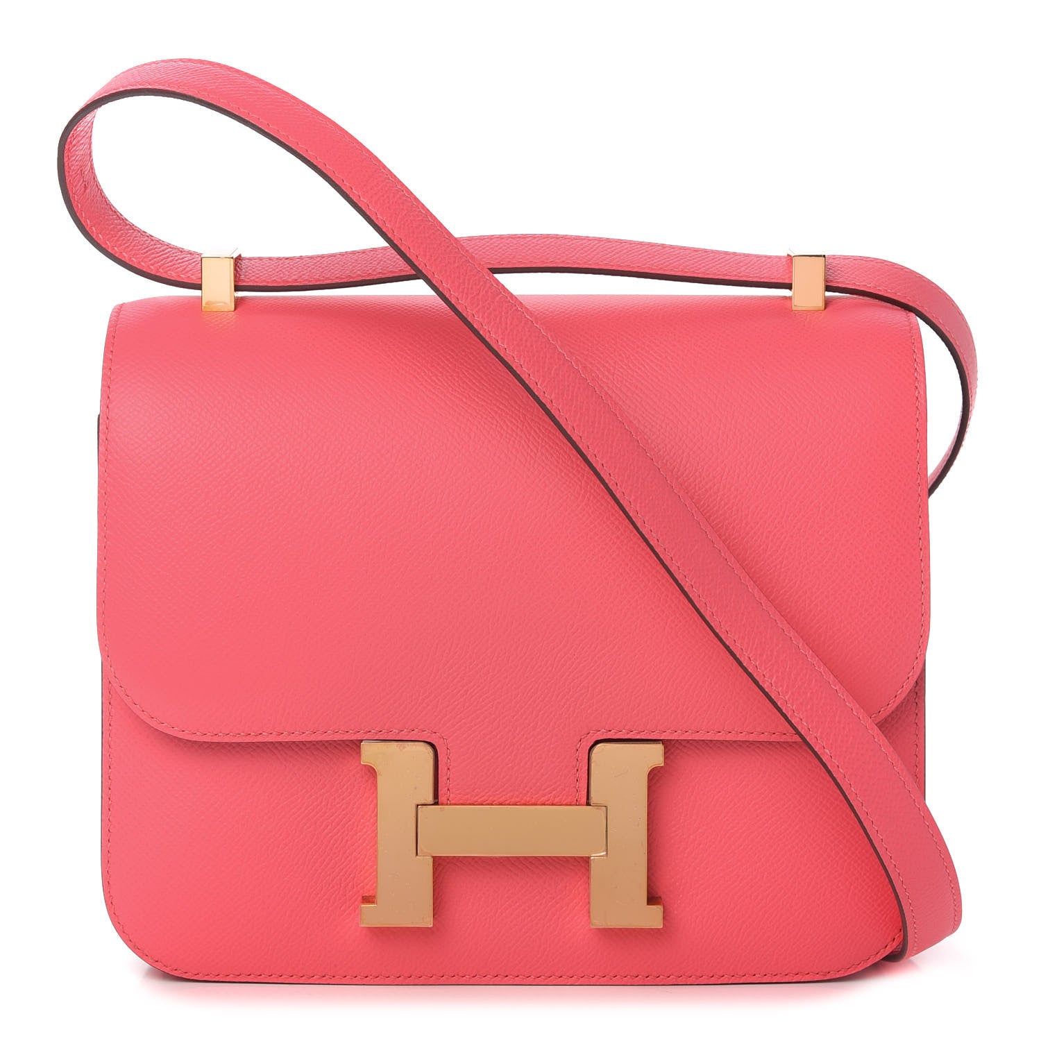 Hermes Epsom Horseshoe Constance 24 Rose Azalee Gris Mouette 1 of 10