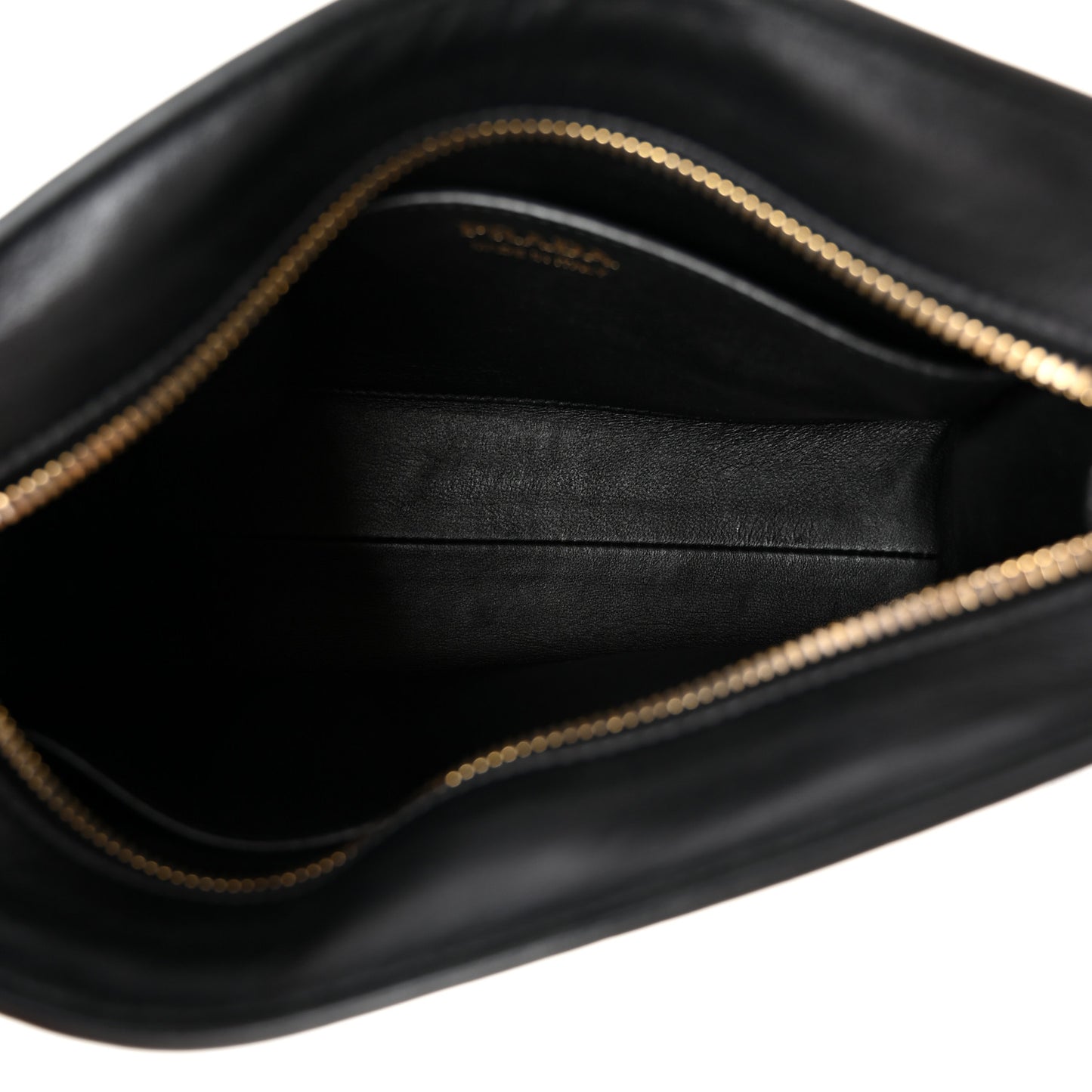Saffiano Soft Calfskin Bandoliera Bag Fuoco Black
