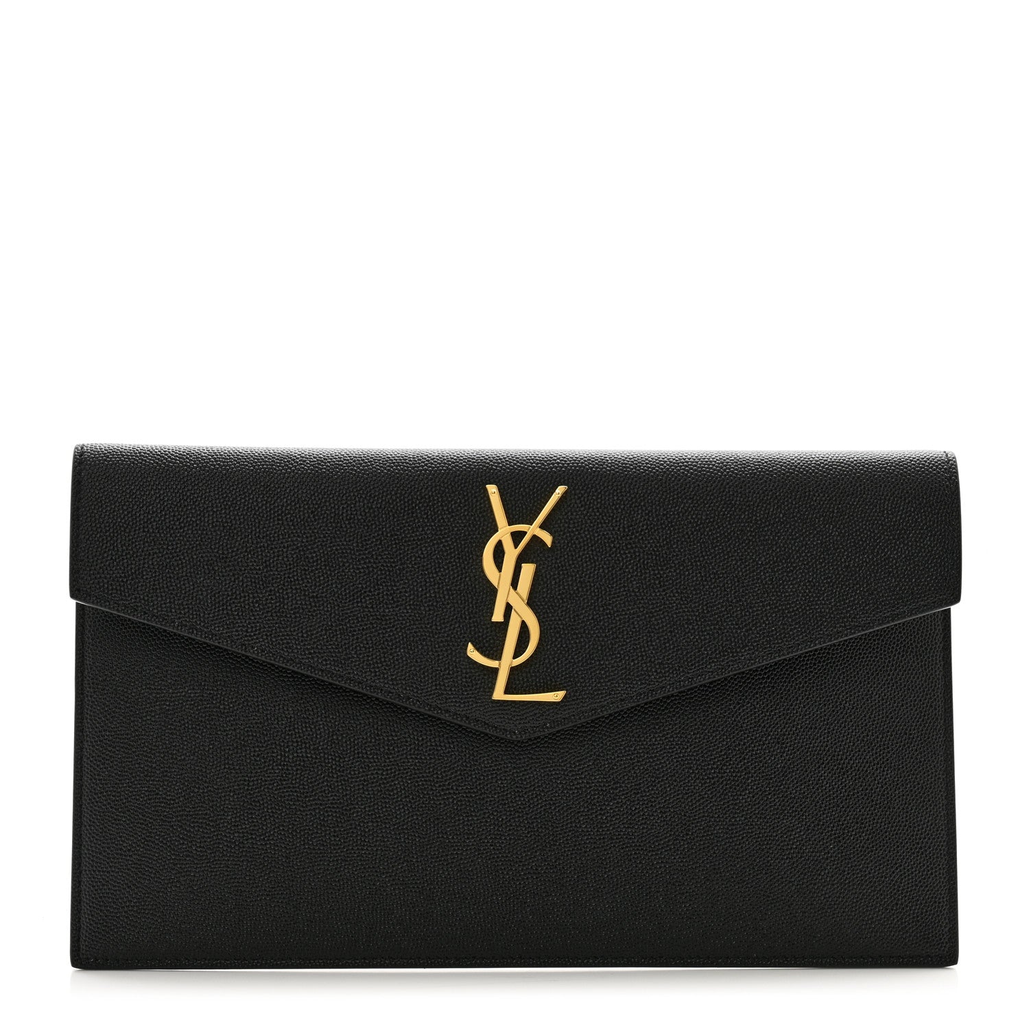Saint Laurent Grain De Poudre Uptown Pouch Black 1 of 8