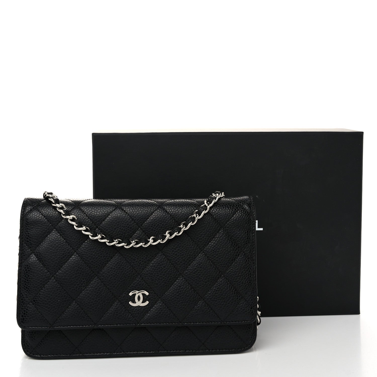 Chanel Caviar Quilted Wallet on Chain WOC Black 13 of 13