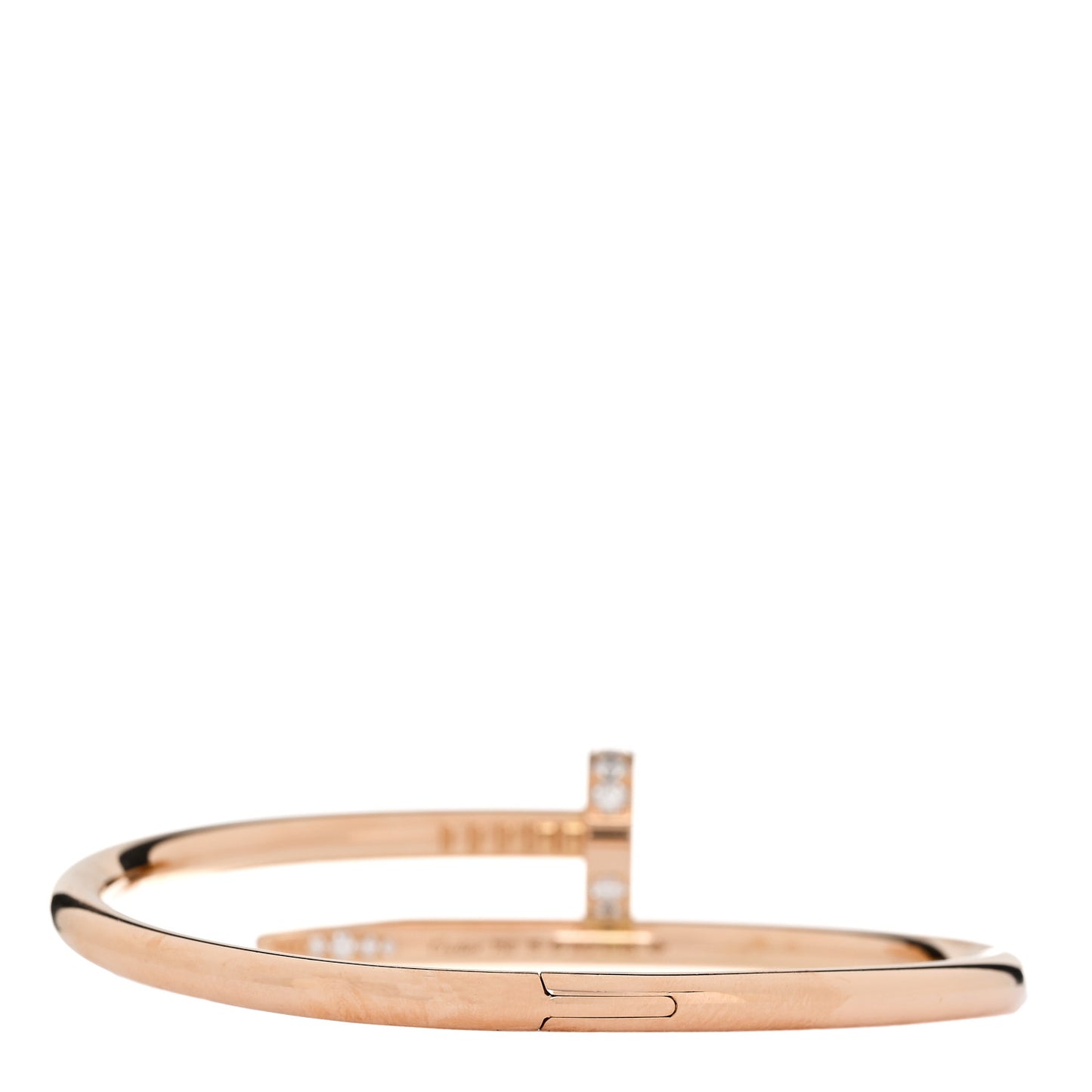 18K Pink Gold Diamond Juste Un Clou Bracelet 15