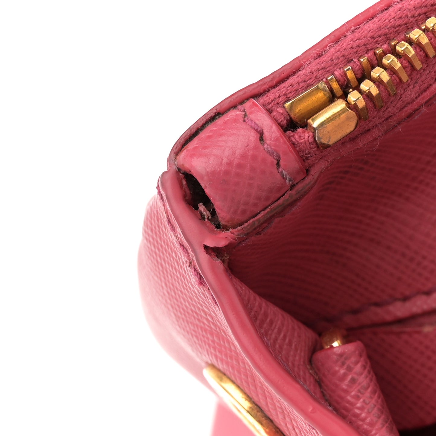 Saffiano Small Galleria Double Zip Tote Peonia