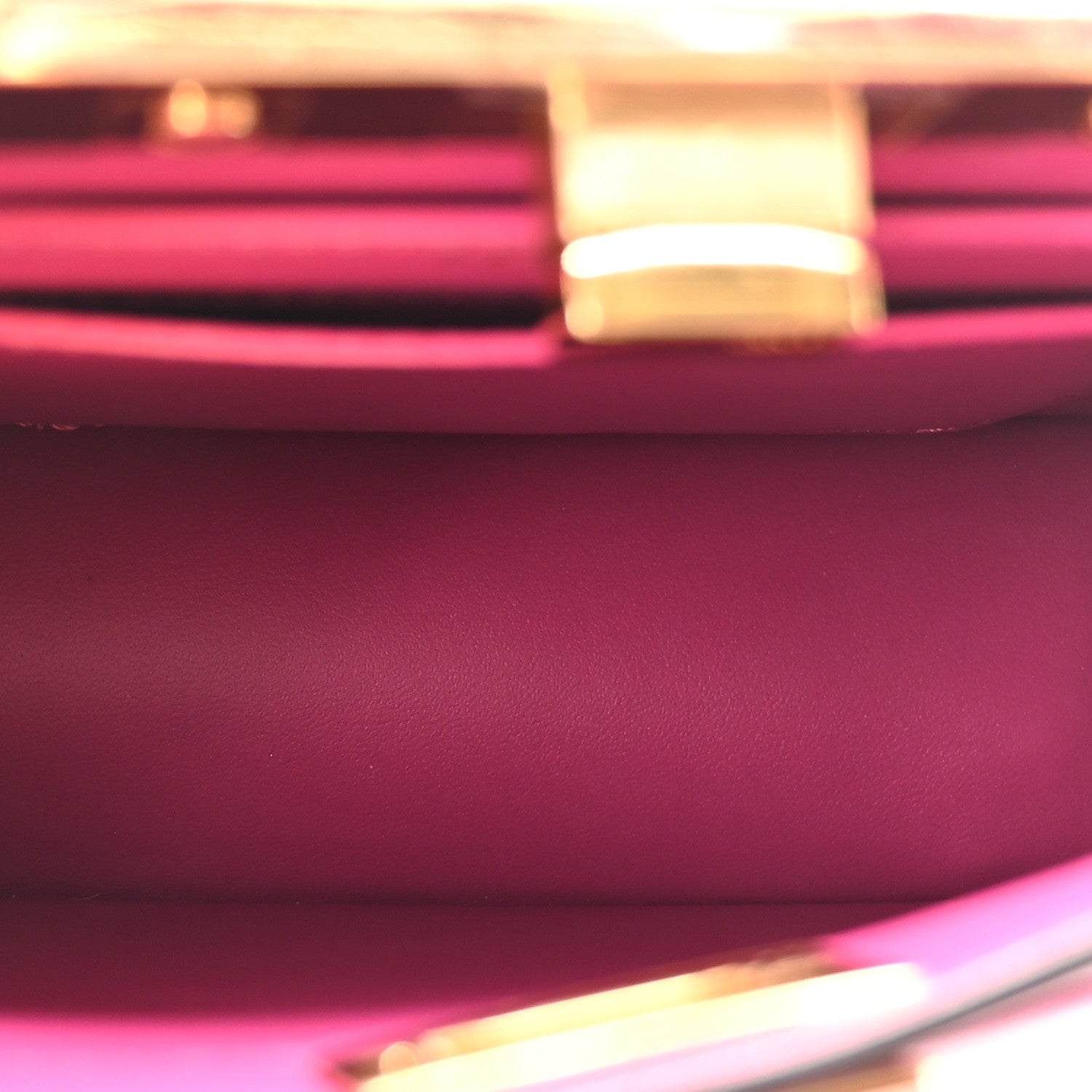 Fendi Shiny Nappa Petite Peekaboo I SEE U Satchel Ciclamino Pilar 5 of 9