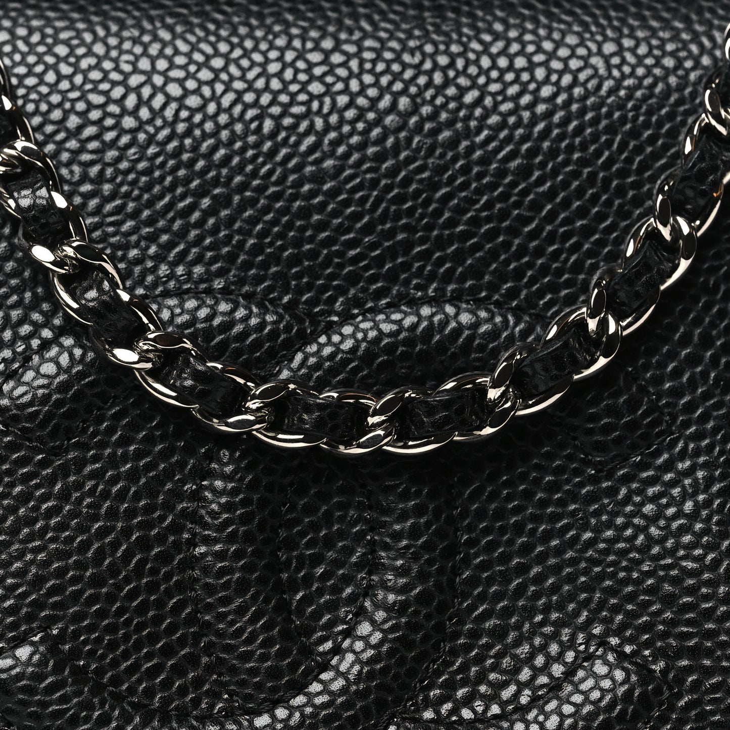 Caviar Half Moon Wallet On Chain WOC Black