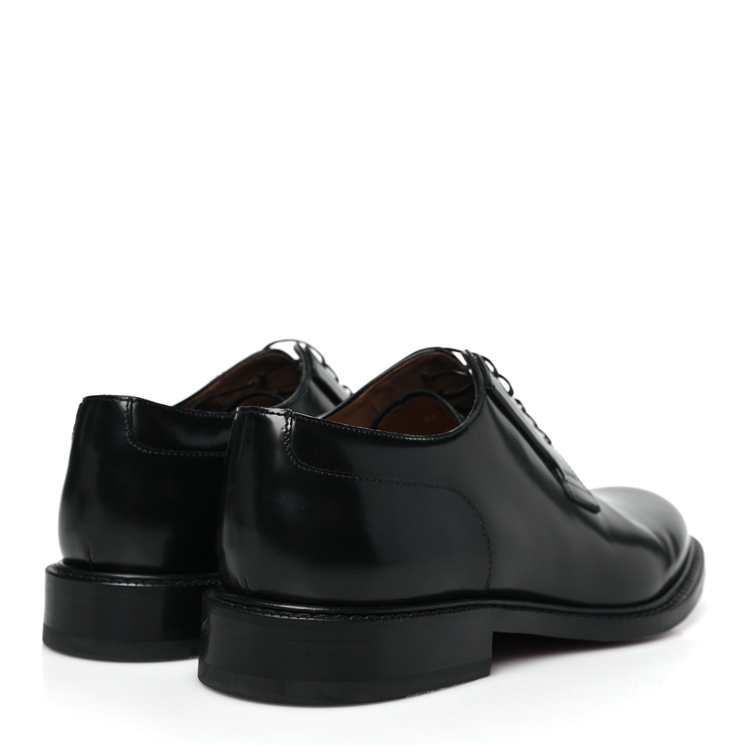 Christian Dior Polished Calfskin Mens Derby Shoes 44 Black 5 of 9