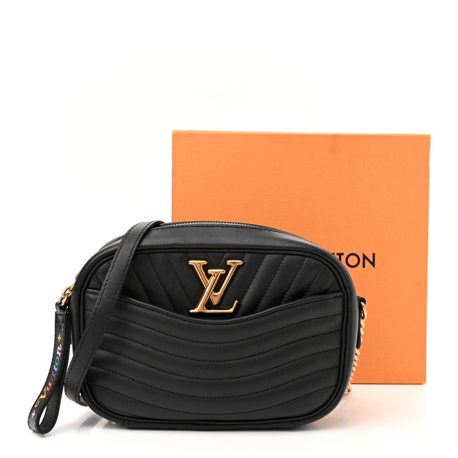 Louis Vuitton Calfskin New Wave Camera Bag Black 12 of 12