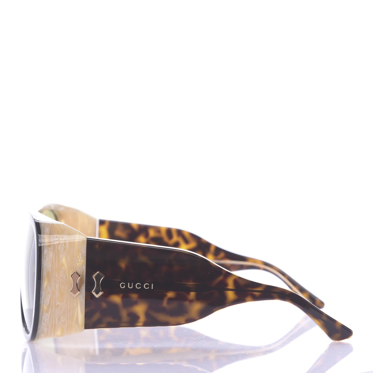 Gucci Acetate Sunglasses GG0149S Black Horn 3 of 7