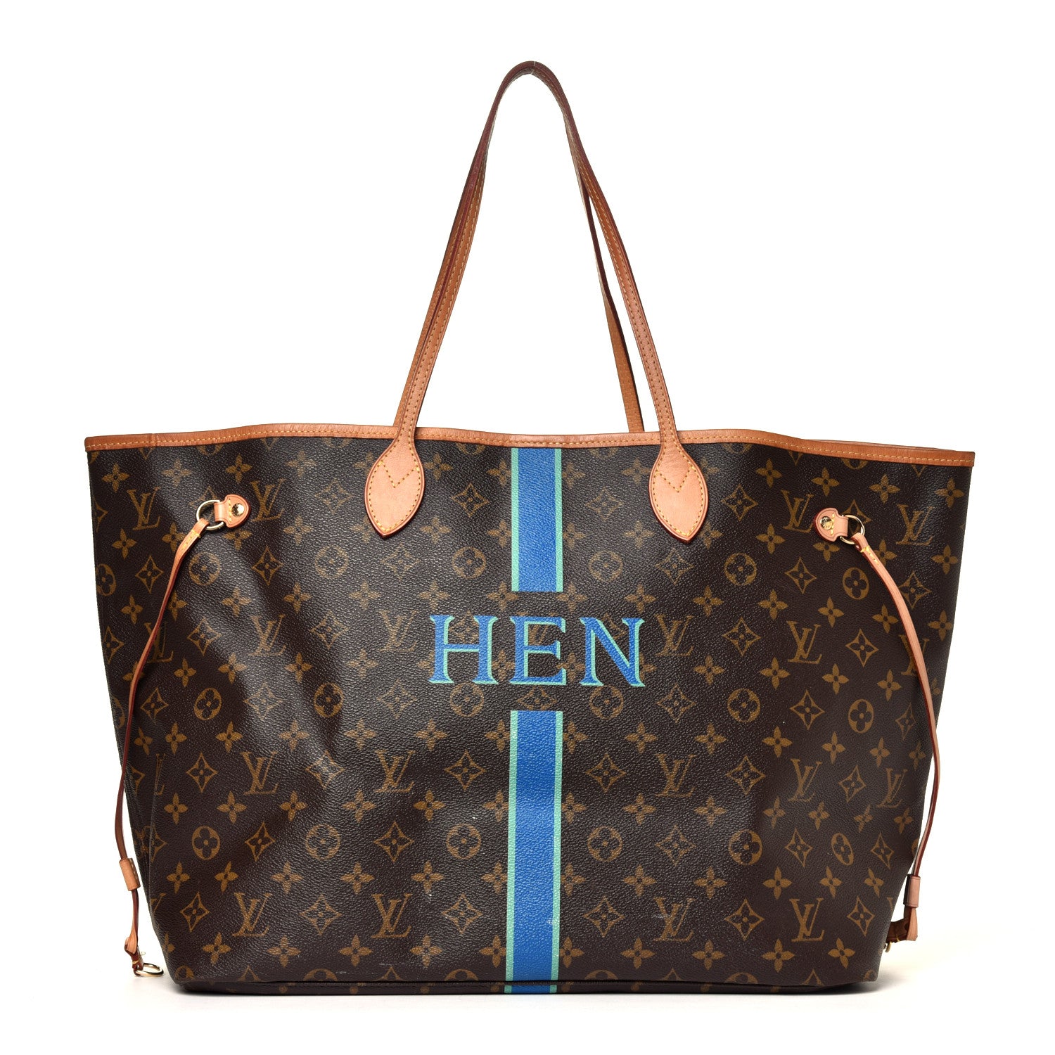 Louis Vuitton Monogram My LV Heritage Neverfull GM Bleu de France Vert Clair 1 of 5