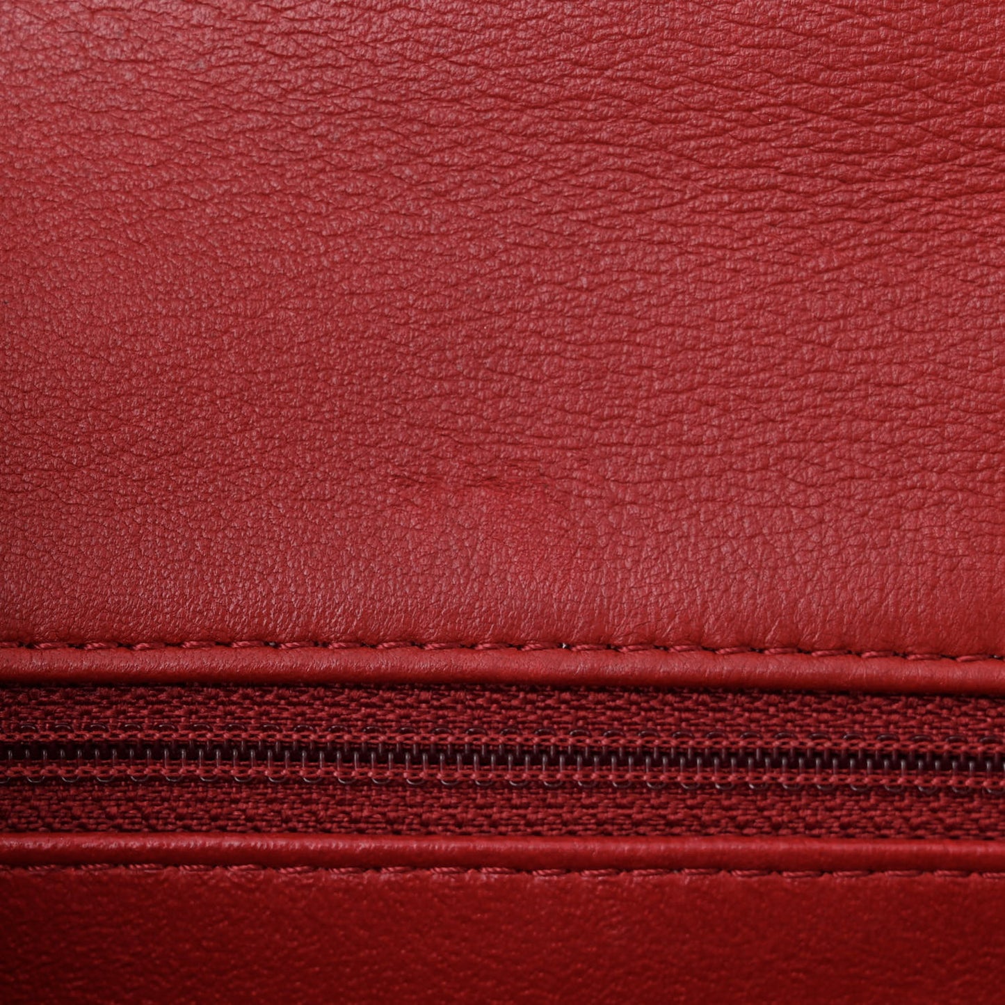 Lambskin Reverse Chevron Quilted Round Top Handle Flap Red