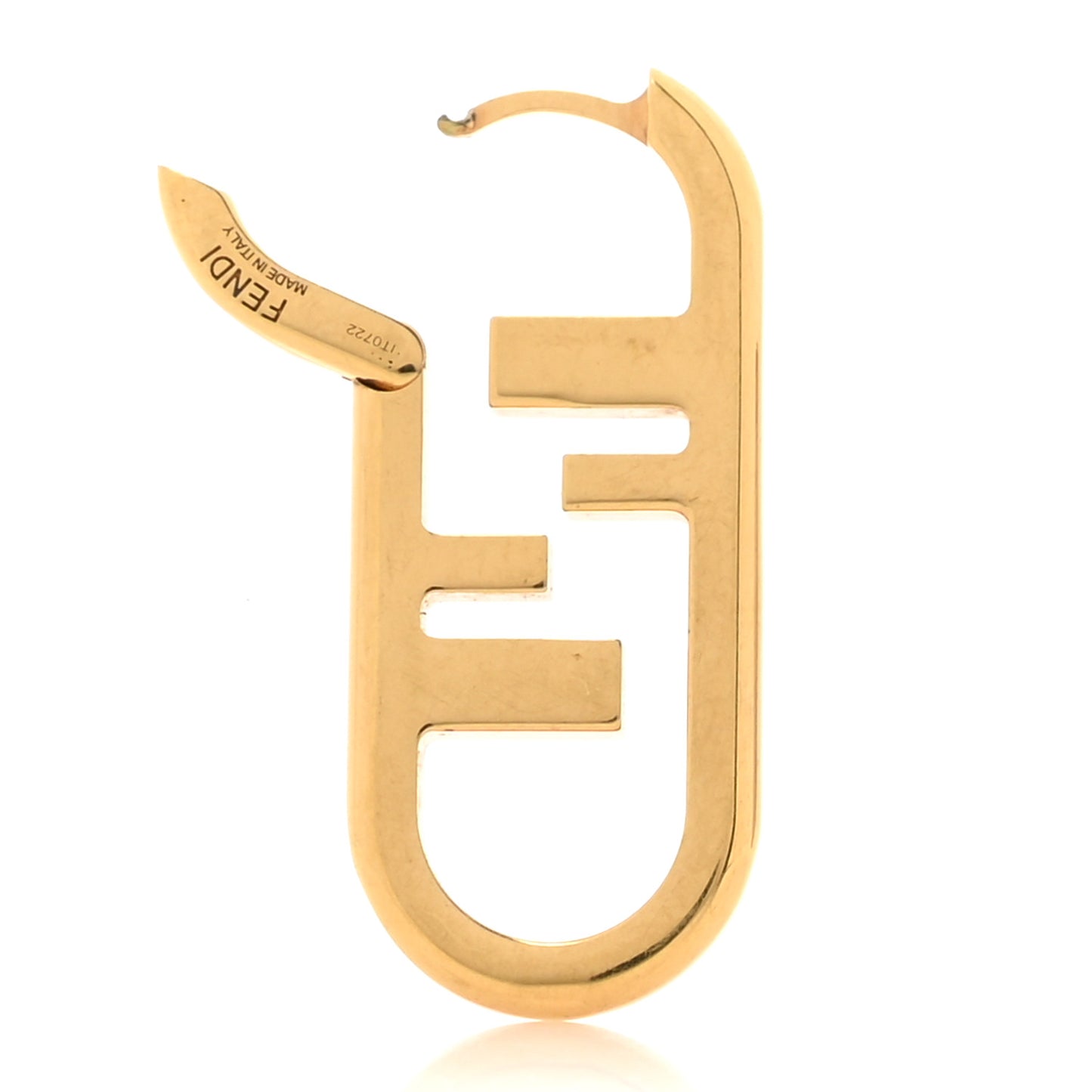 Metal FF O'Lock Single Earring Gold