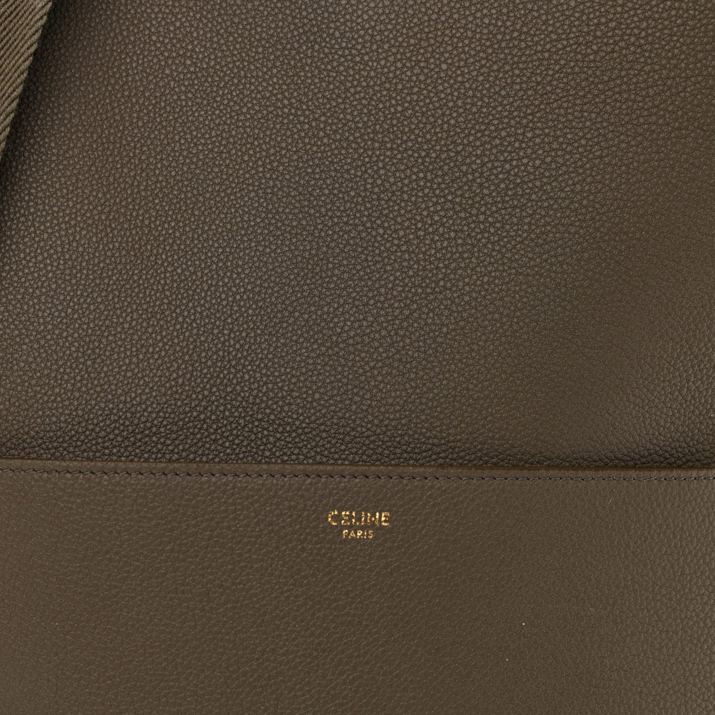 Soft Grained Calfskin Sangle Bucket Bag Taupe