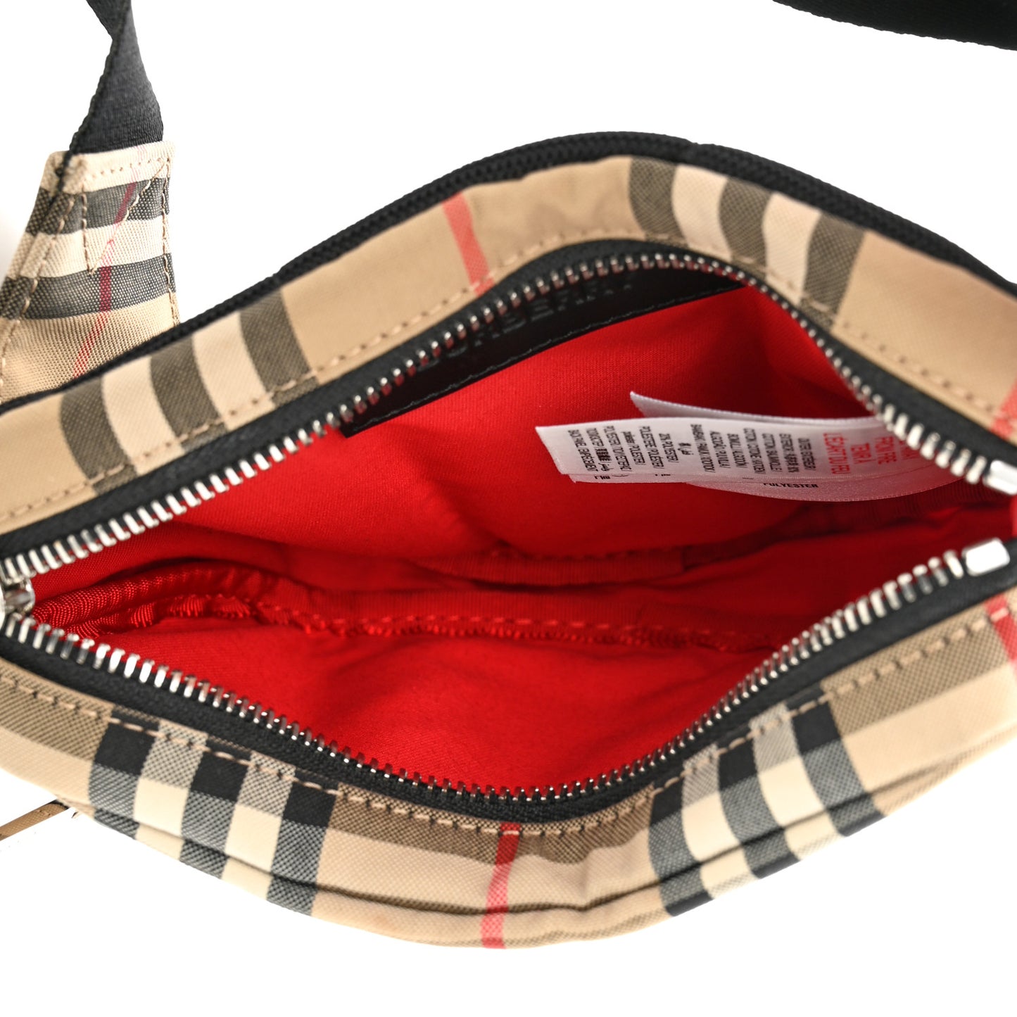Nylon Vintage Check Small Cannon Bum Bag Archive Beige