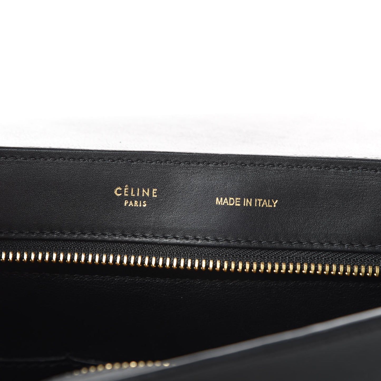 Crocodile Embossed Calfskin Suede Medium Trapeze Black