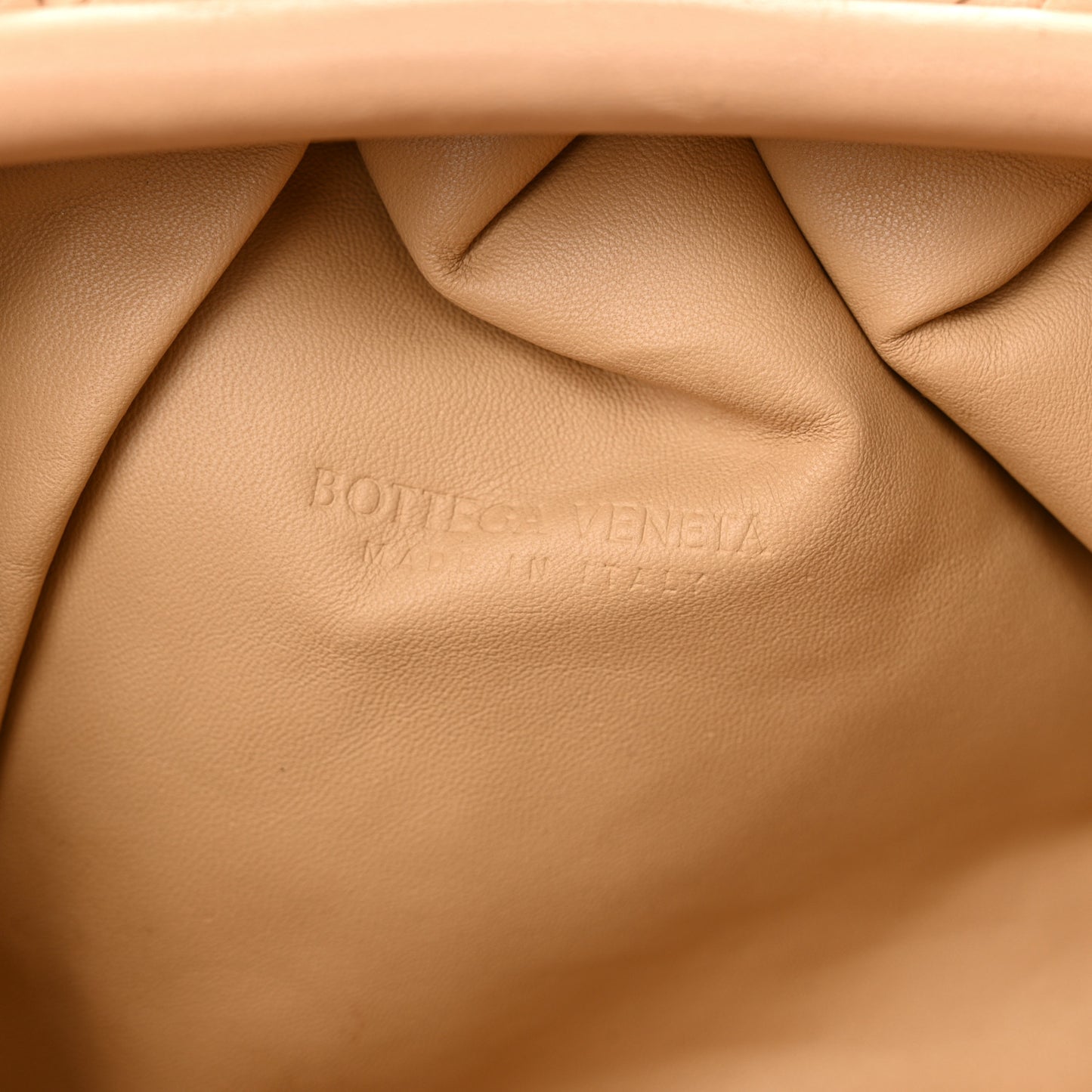 Nappa Maxi Intrecciato The Pouch Oversized Clutch Almond