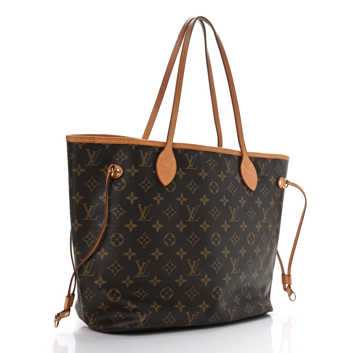 Monogram Capri V Neverfull MM Rose Ballerine
