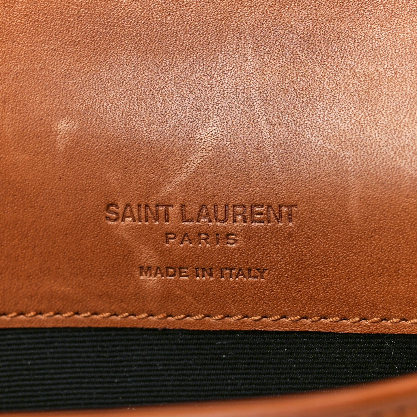 Shearling Monogram Phone Holder Crossbody Brown
