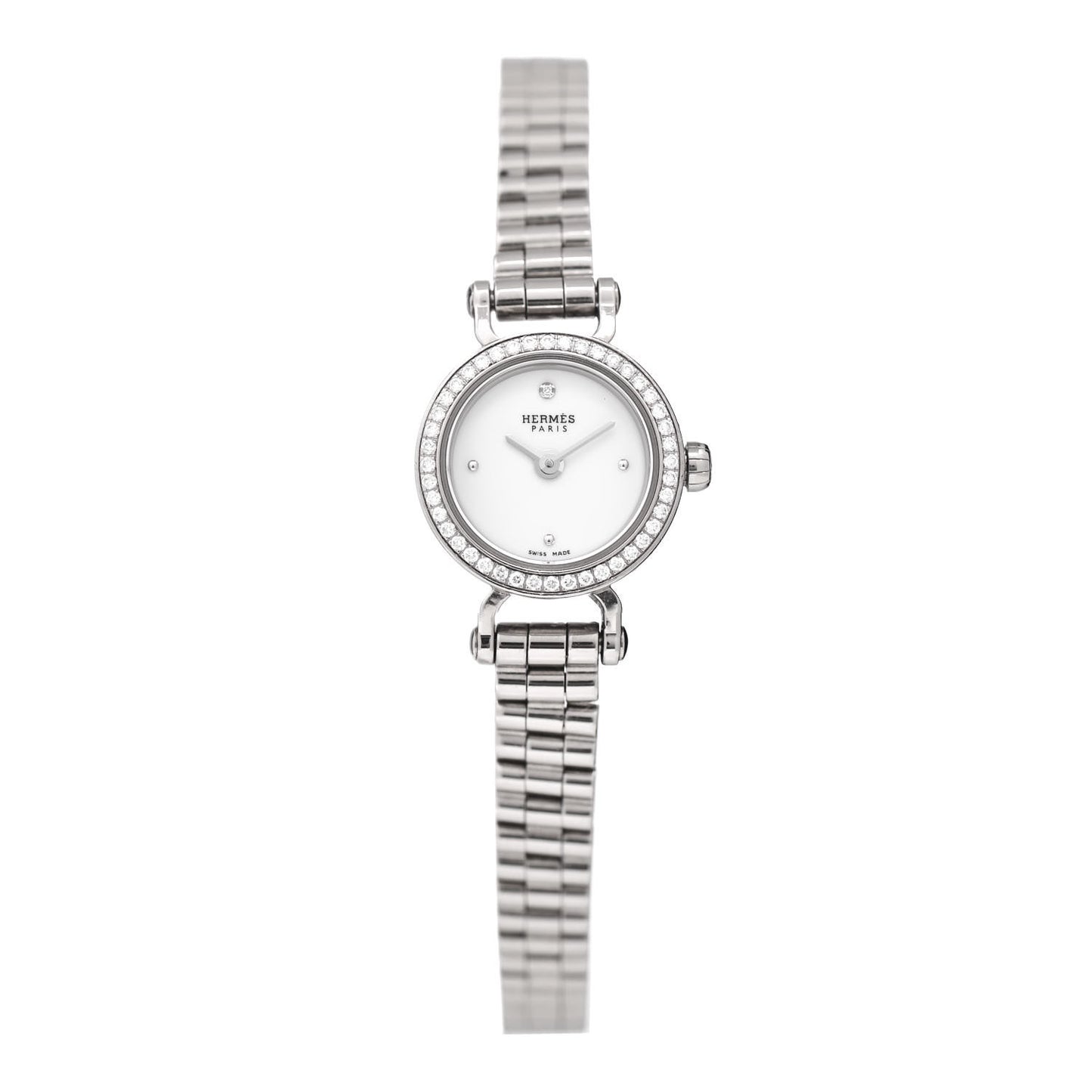 18K White Gold Diamond 16mm Faubourg Quartz Watch
