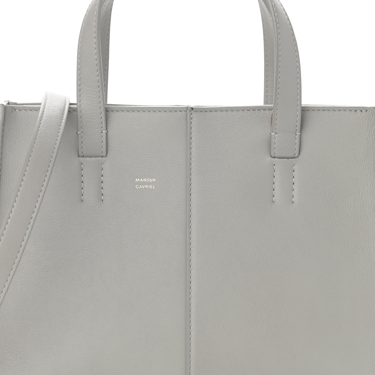 Mansur Gavriel Calfskin Mini Zip Multitude Tote Stone 7 of 13