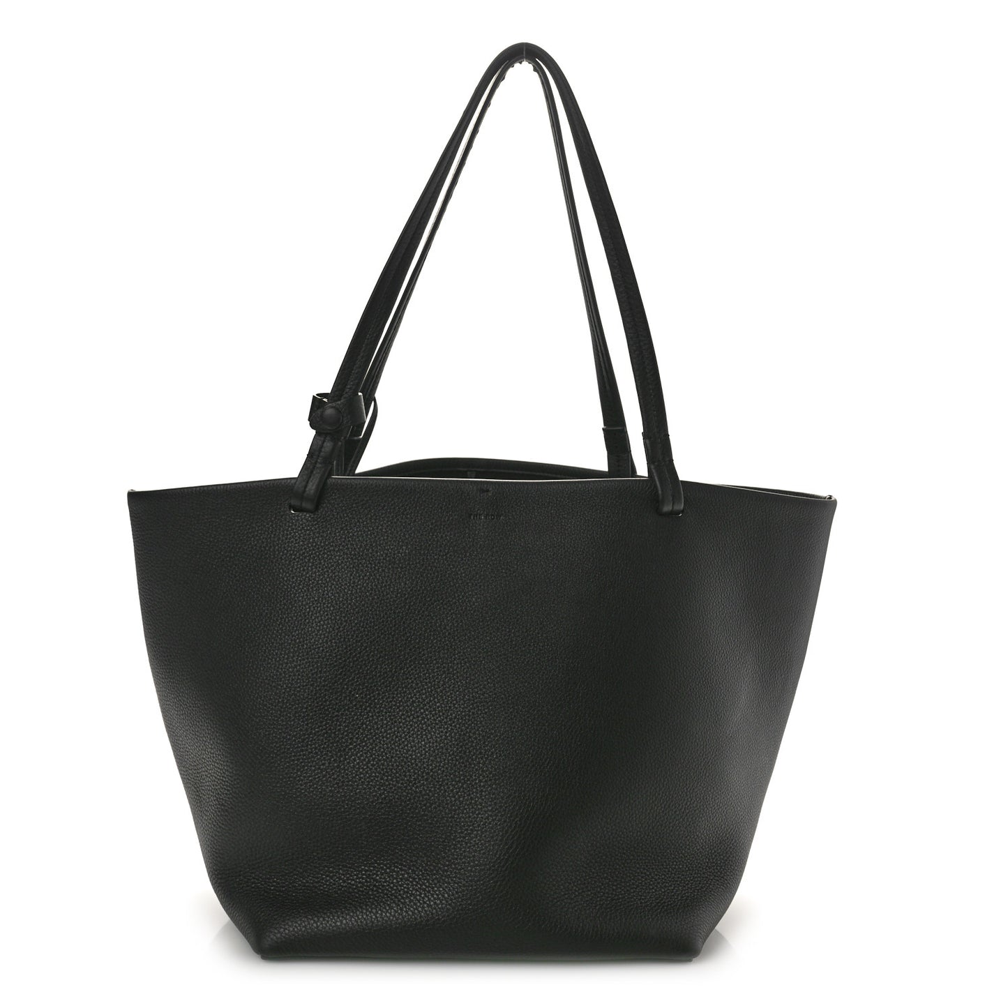 Grained Calfskin Park Tote Three Black