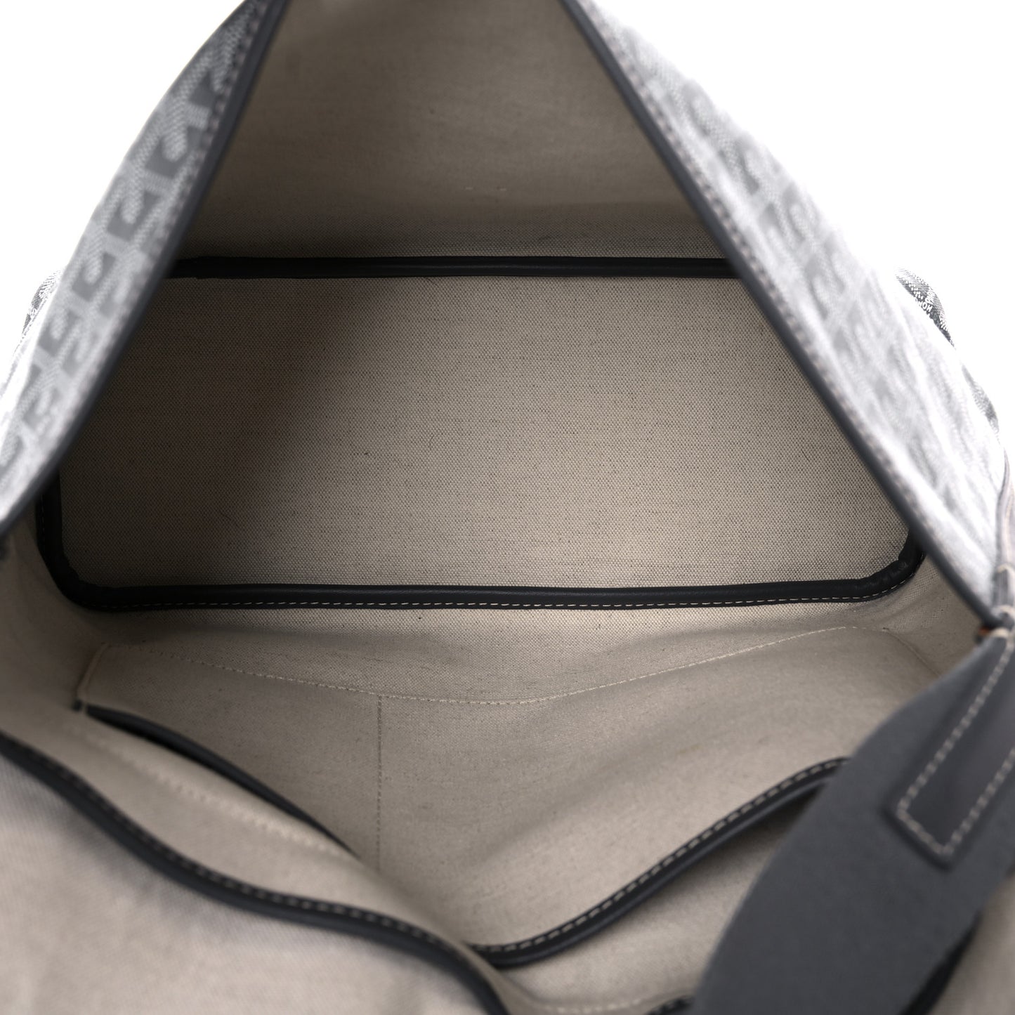 Goyardine Capetien Messenger Bag Grey