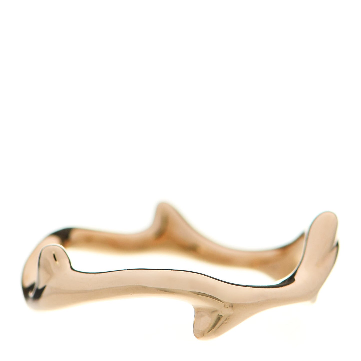 18K Yellow Gold Bois de Rose Ring 48 4.5