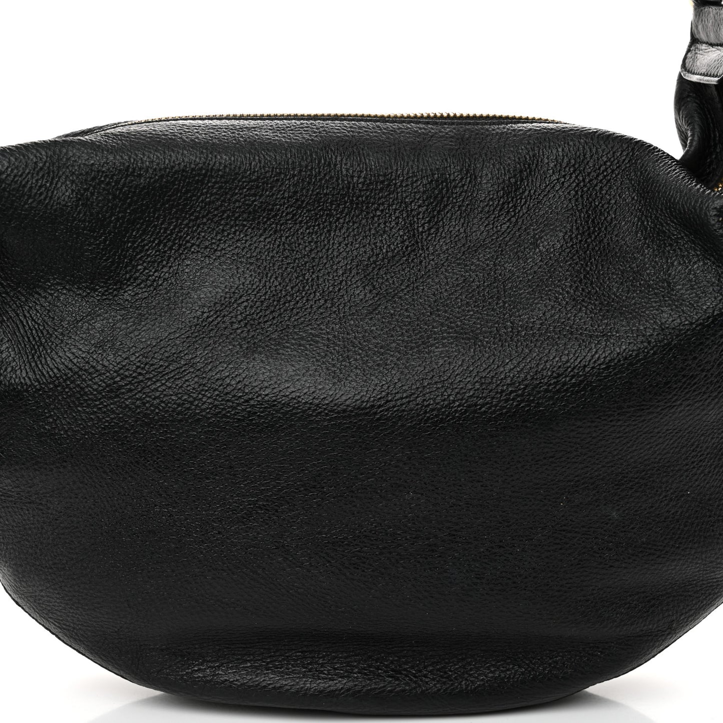 Grained Calfskin Hobo Black