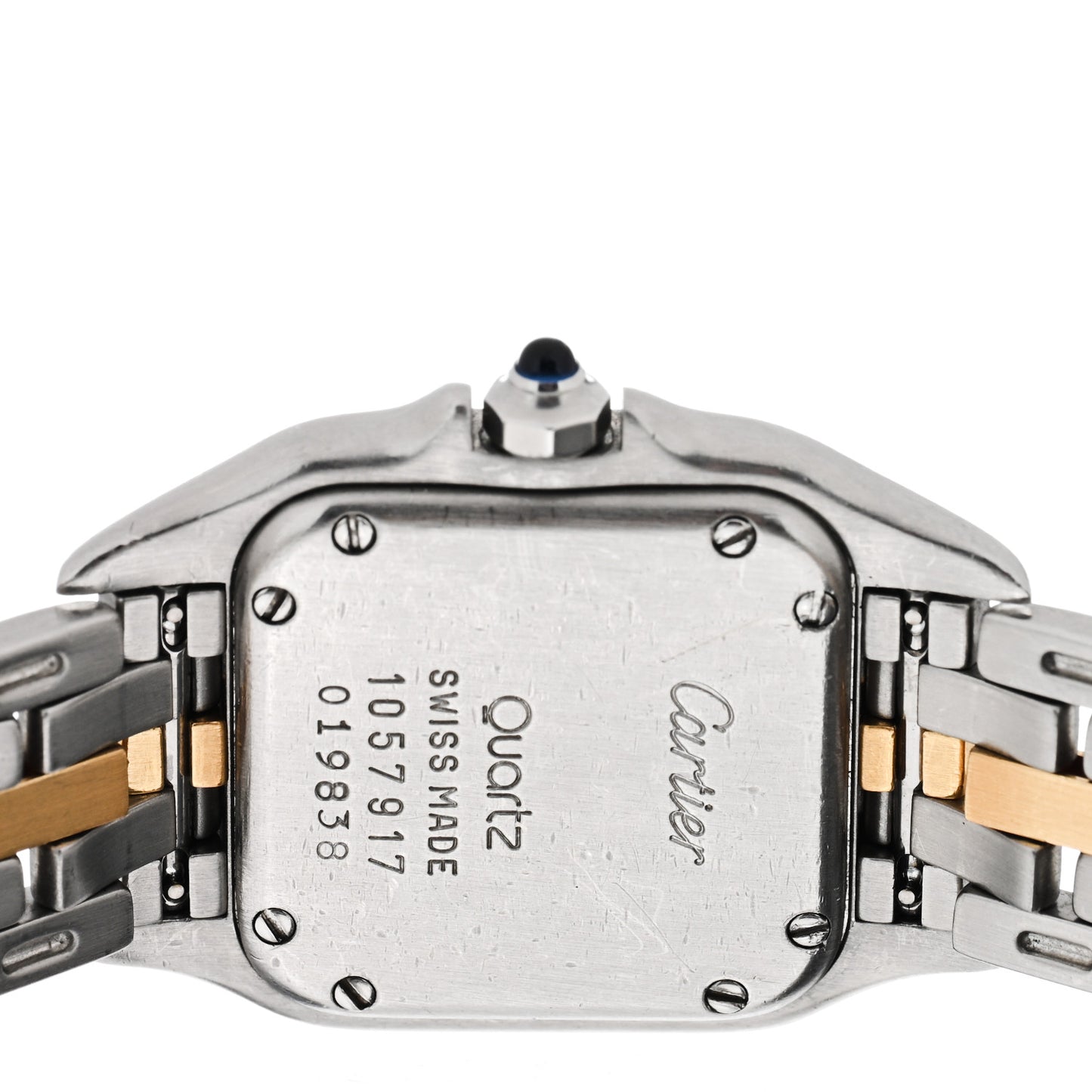 Stainless Steel 18K Yellow Gold 22mm Panthere Quartz Watch
