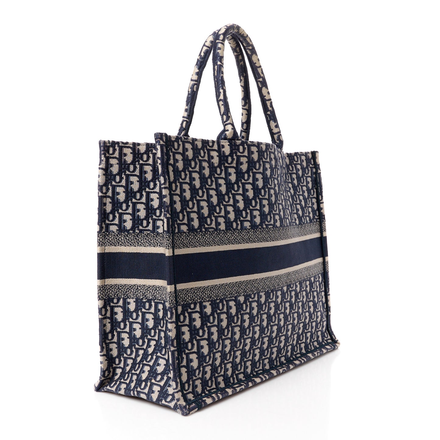 Oblique Large Book Tote Blue Multicolor