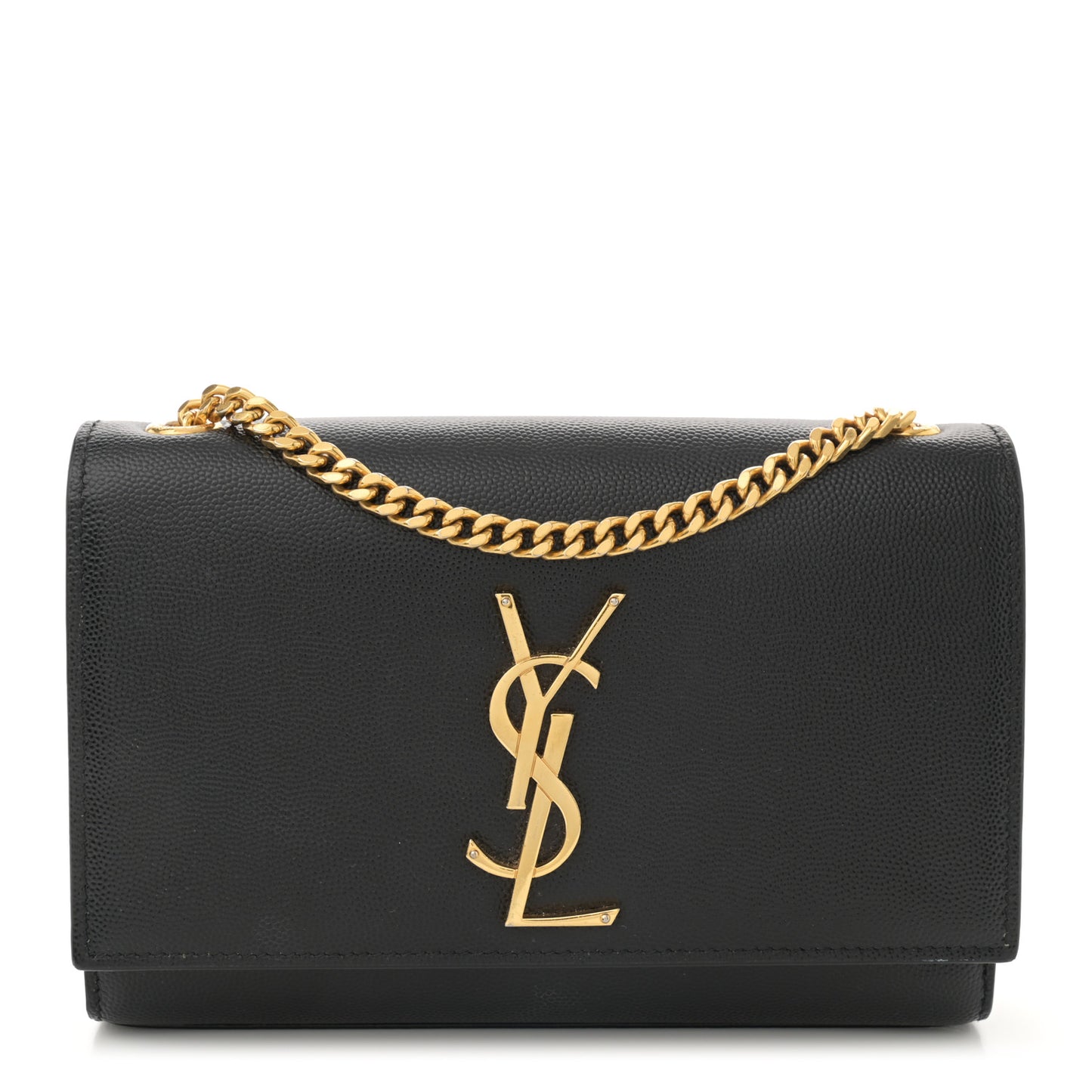 Grain De Poudre Small Classic Monogram Kate Satchel Black