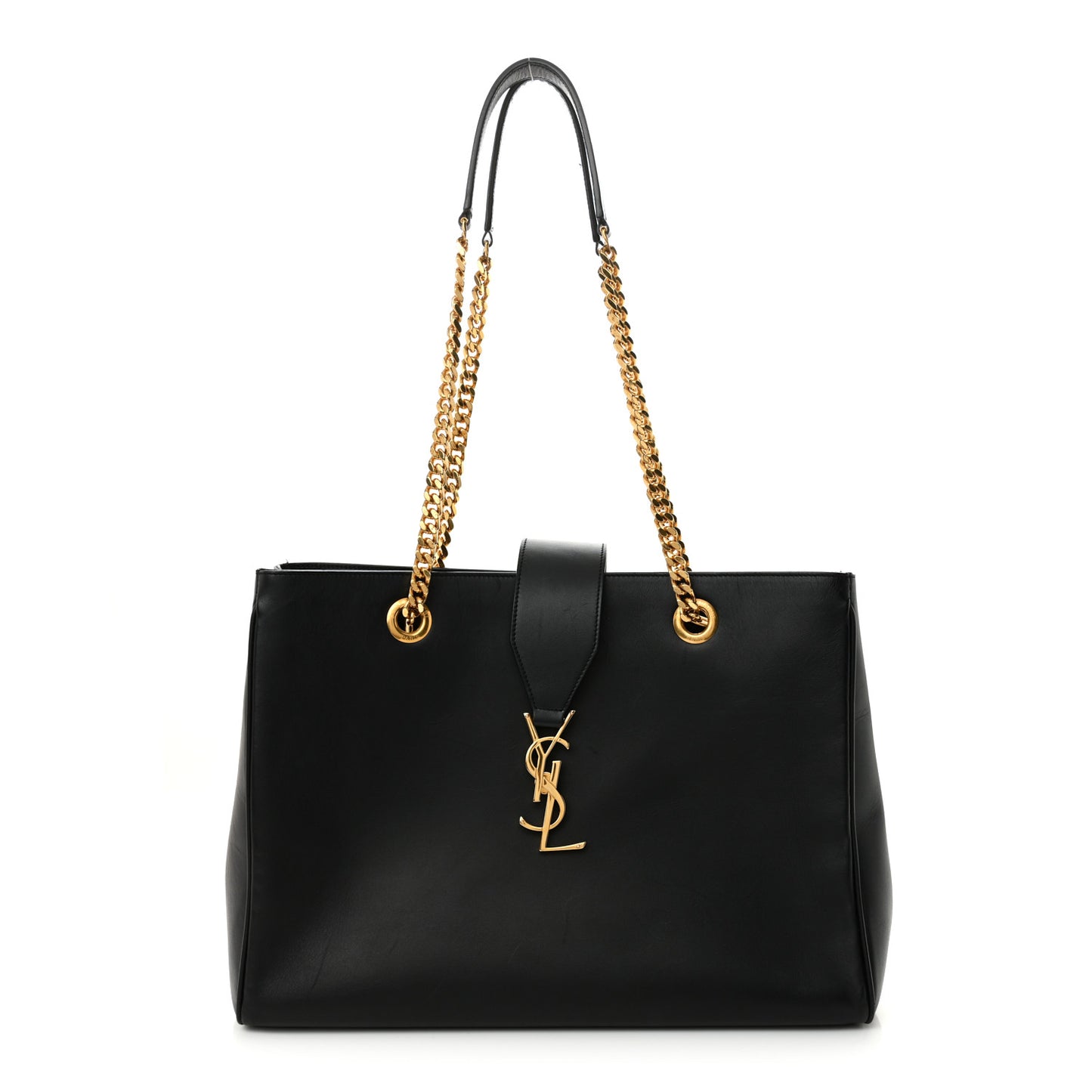Soft Calfskin Monogram Cassandre Shopper Black