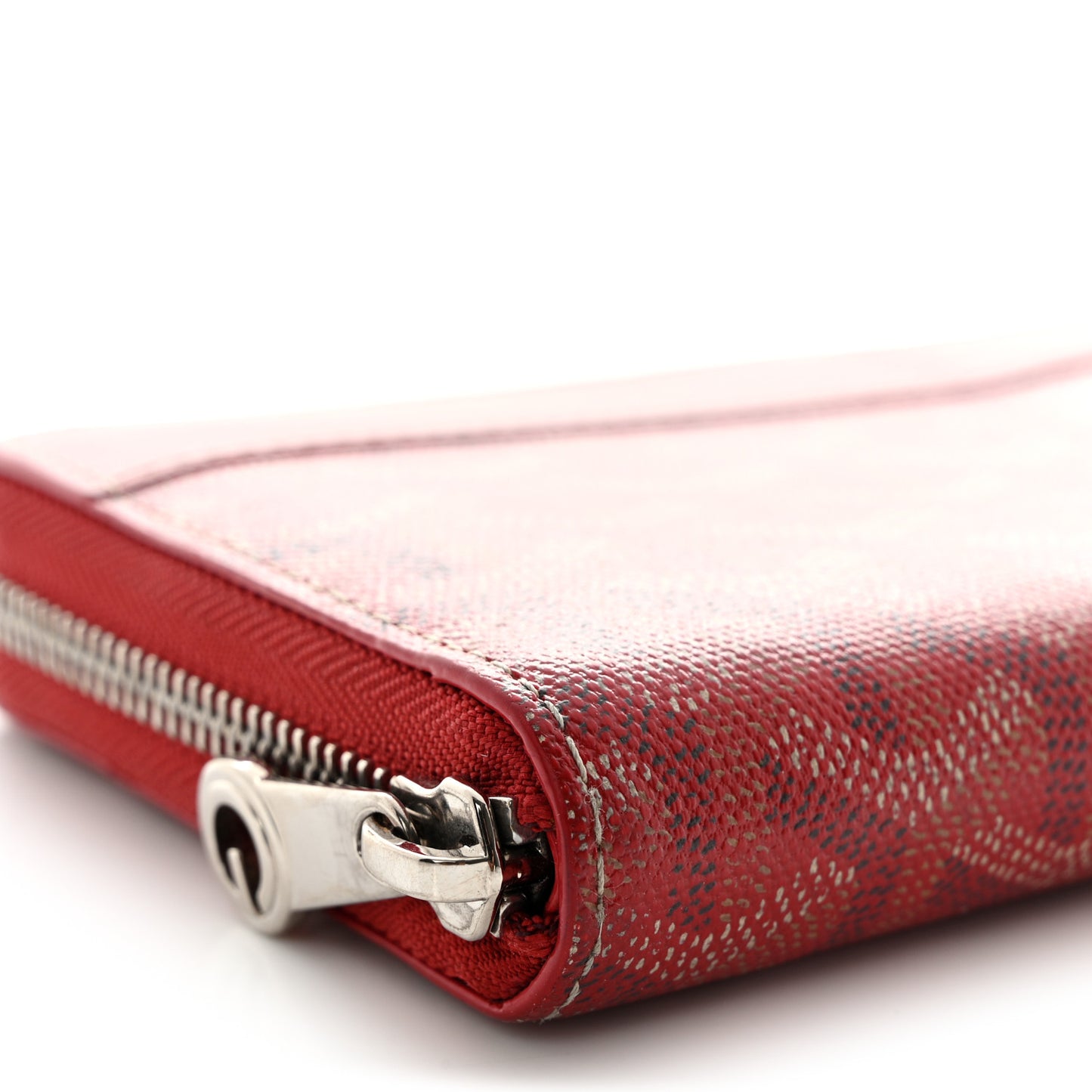 Goyardine Matignon Zip Around GM Wallet Red