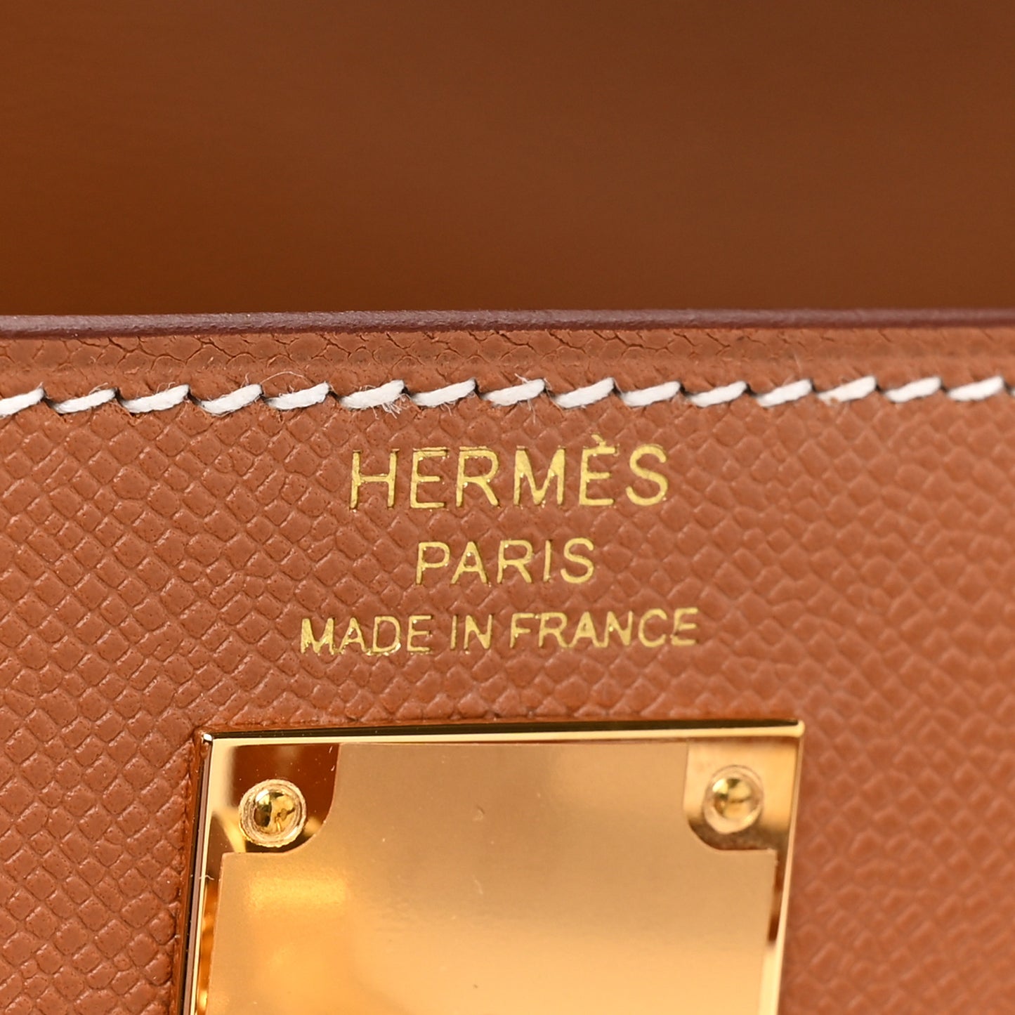 Madame Calfskin Kelly Elan Gold