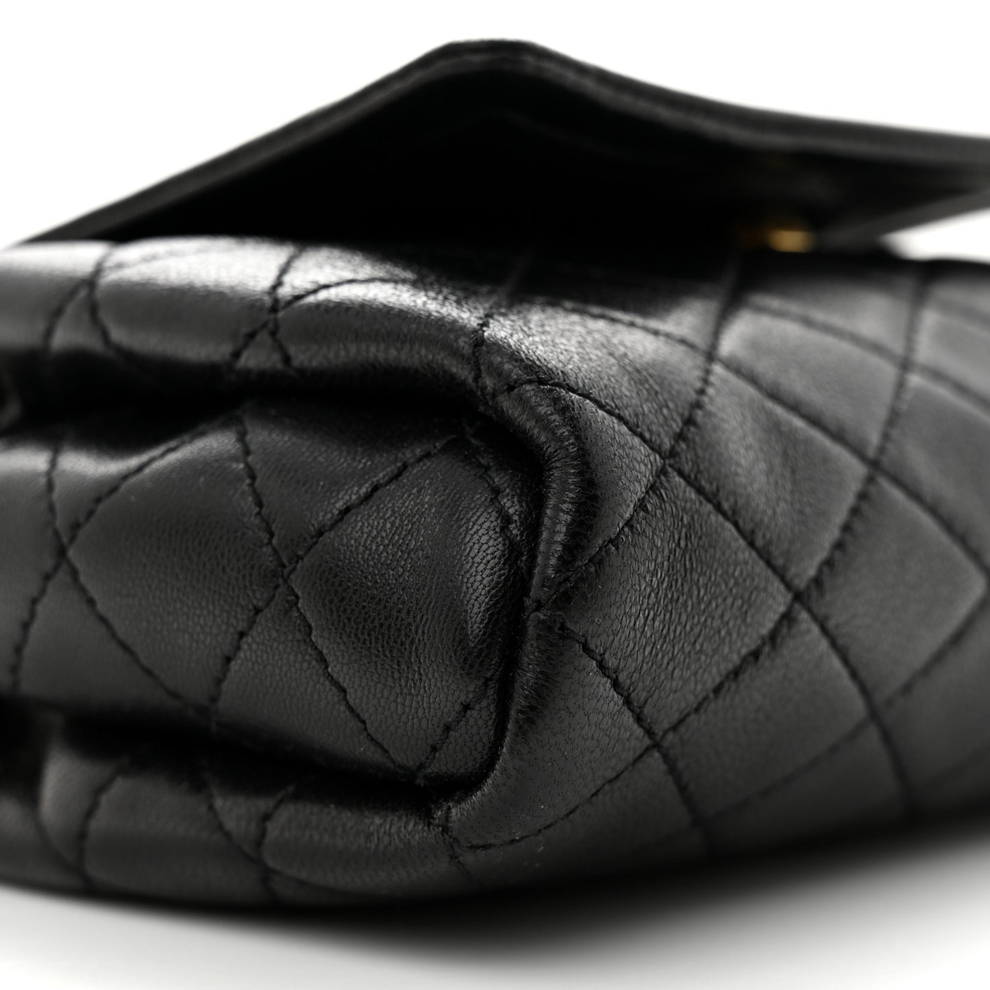 Lambskin Quilted Monogram Mini Nolita Black
