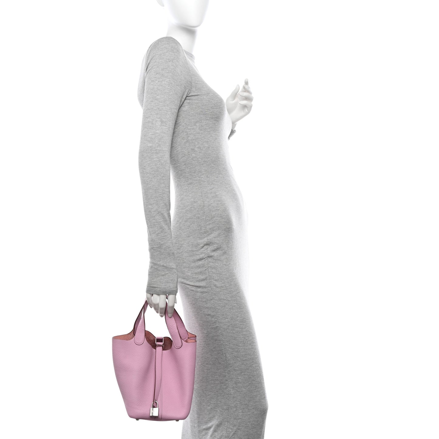 Taurillon Clemence Picotin Lock 18 PM Mauve Sylvestre