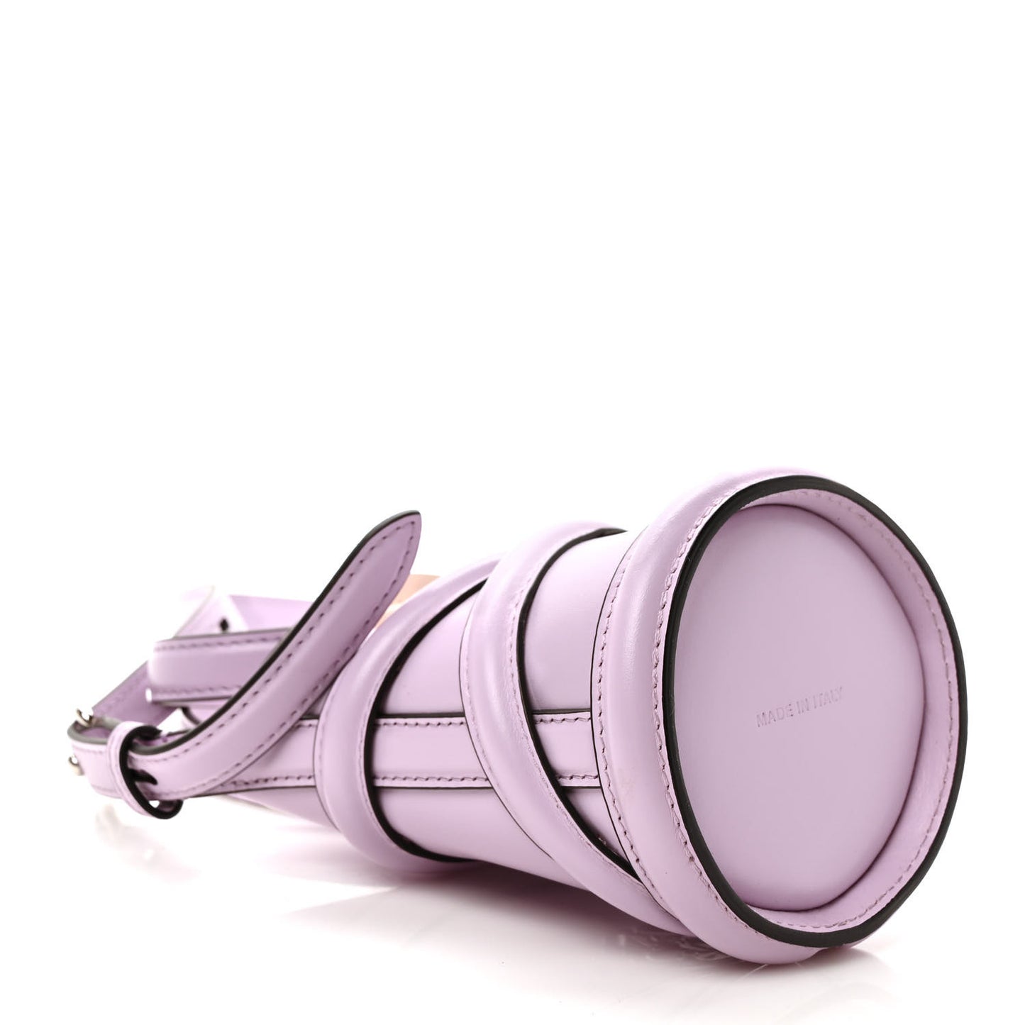 Calfskin Mini Curve Bucket Bag Light Purple