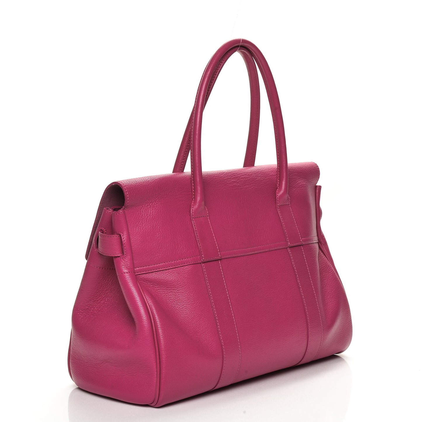 Spongy Pebbled Leather Bayswater Hot Fuchsia